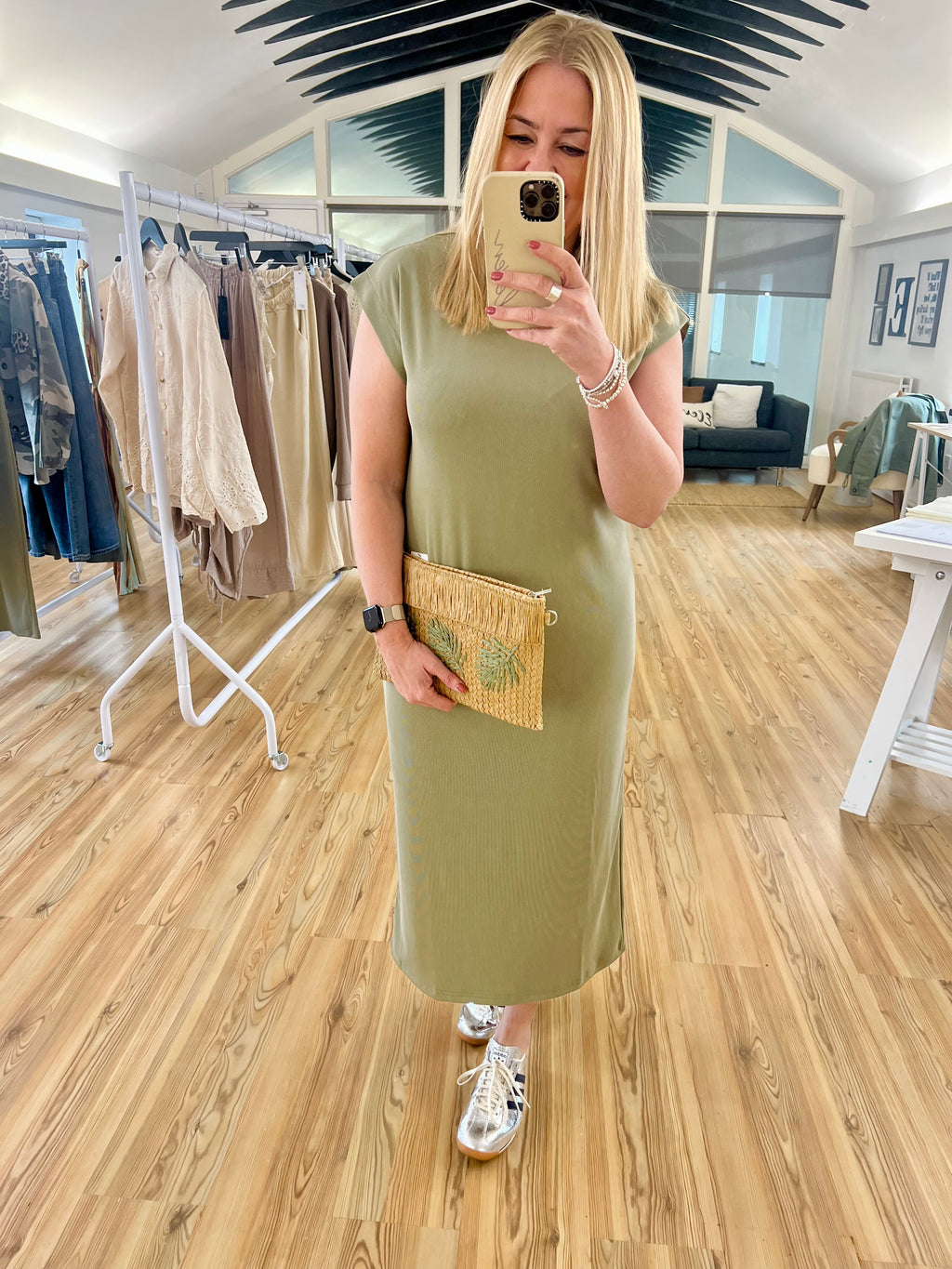 Ribbed Midi Dress