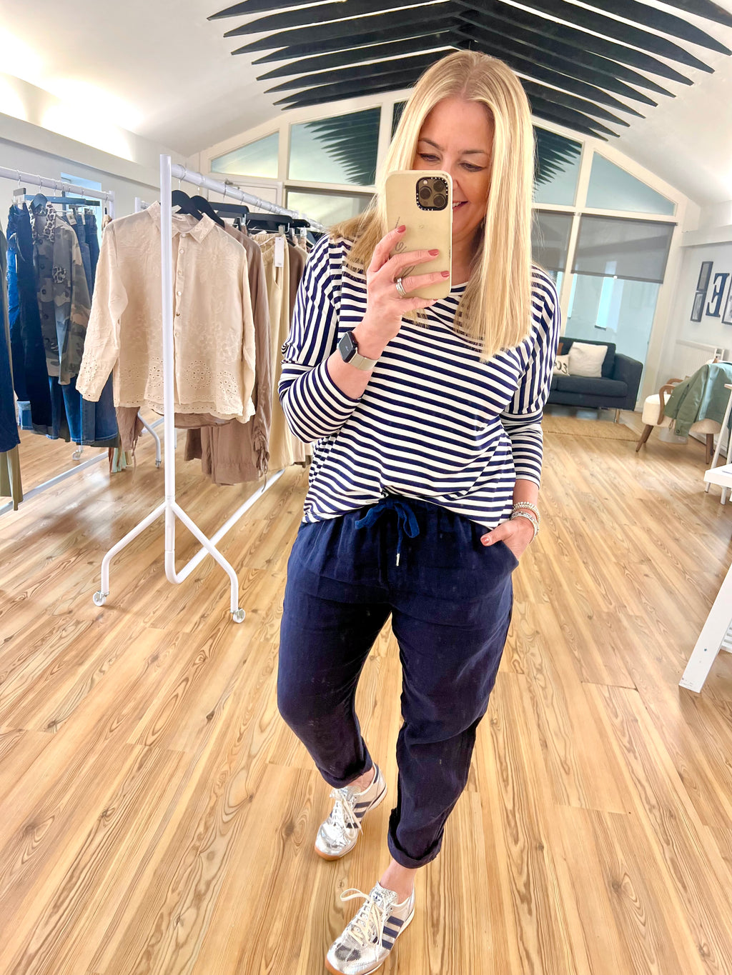 Breton Striped Hi-Lo T-Shirt